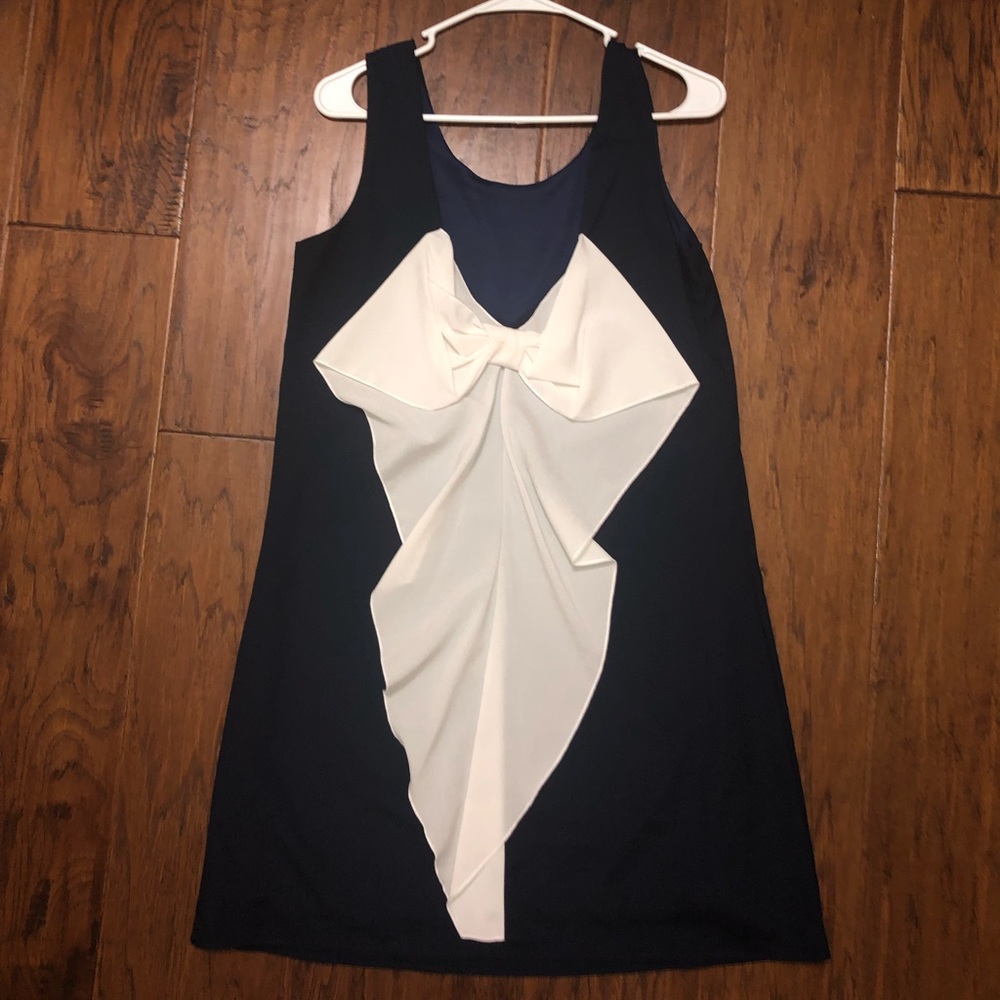 Dark blue Game Day size m/l bow dress